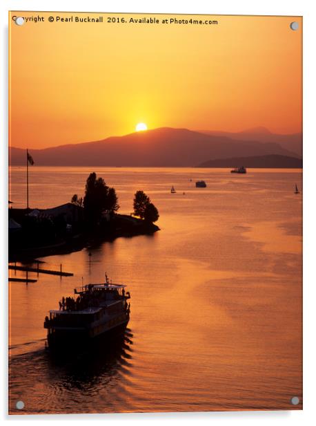Sunset Cruise Vancouver Acrylic by Pearl Bucknall