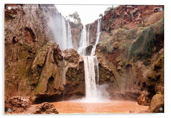 Ouzoud Waterfalls Morocco Acrylic by Pearl Bucknall