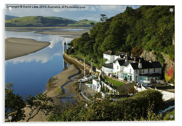 Portmeirion Harbour Acrylic by David Laws