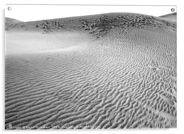 Sand Dunes, Maspalomos, La Palm, Canary Islands Acrylic by Bernd Tschakert