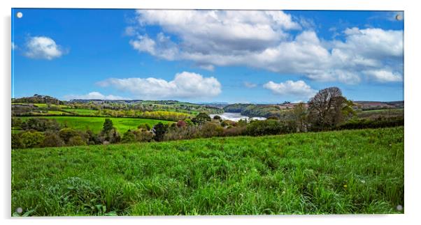 cornish countryside Acrylic by Kevin Britland