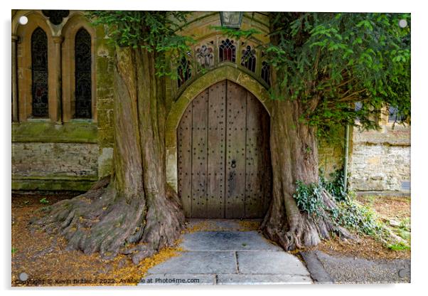 Tolkiens door stow on the wold Acrylic by Kevin Britland