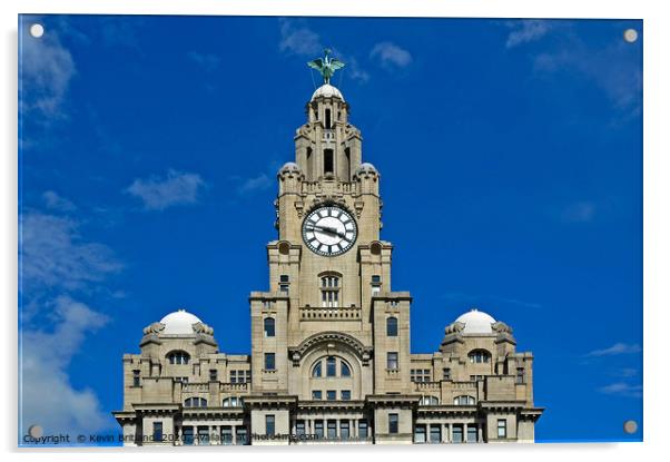 The famous Royal Liver building, Liverpool Acrylic by Kevin Britland