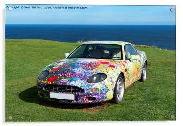 Aston Martin motor car Acrylic by Kevin Britland