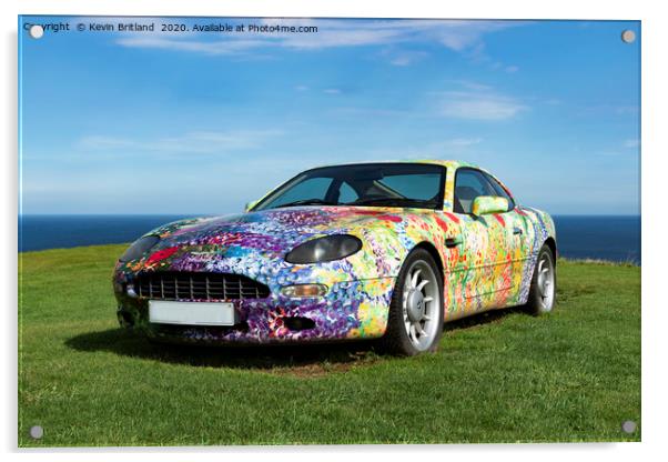 Aston Martin motor car Acrylic by Kevin Britland