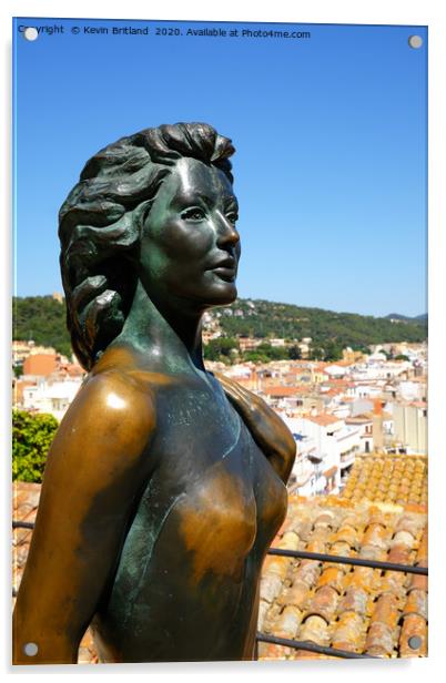 Ava Gardner statue Acrylic by Kevin Britland