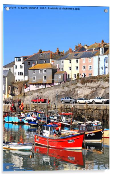 mevagissey cornwall Acrylic by Kevin Britland