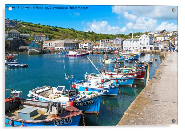 mevagissey cornwall Acrylic by Kevin Britland