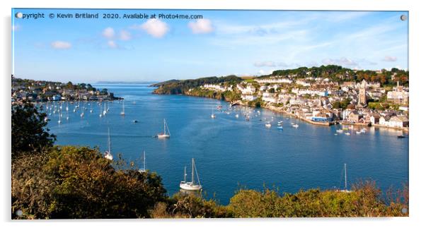 river fowey cornwall Acrylic by Kevin Britland