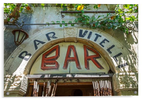 sicilian bar Acrylic by Kevin Britland