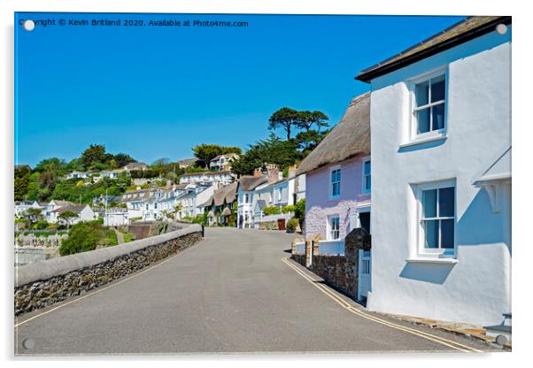 St Mawes Cornwall Acrylic by Kevin Britland