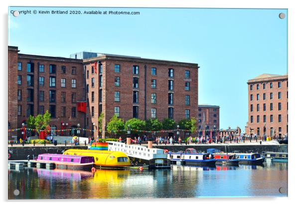 albert dock liverpool Acrylic by Kevin Britland