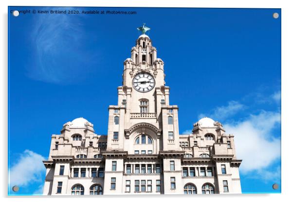 Royal Liver building liverpool Acrylic by Kevin Britland