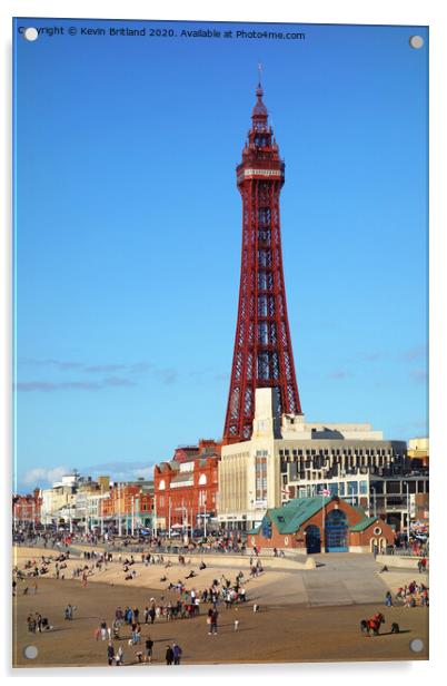 Blackpool Tower Acrylic by Kevin Britland