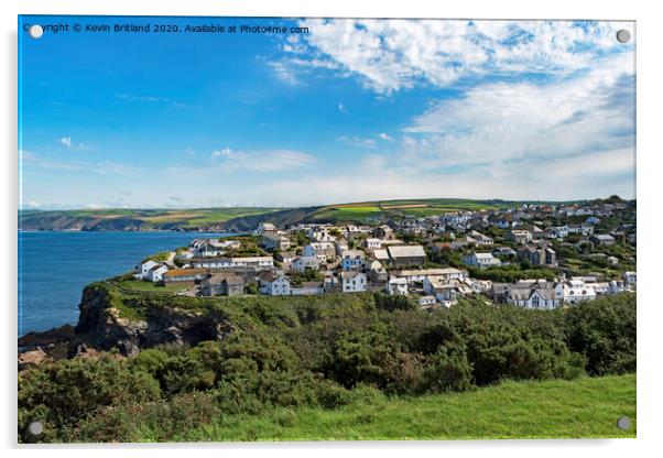 port isaac cornwall Acrylic by Kevin Britland