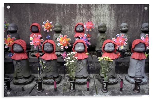 Jizo Children Protector Acrylic by Luc Novovitch