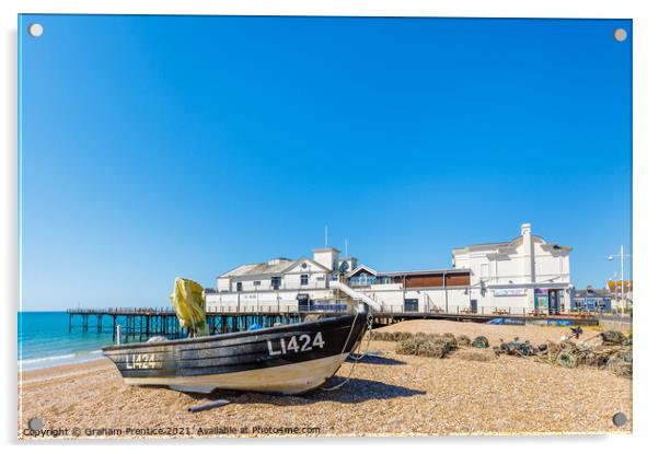 Bognor Regis Beach and Pier Acrylic by Graham Prentice