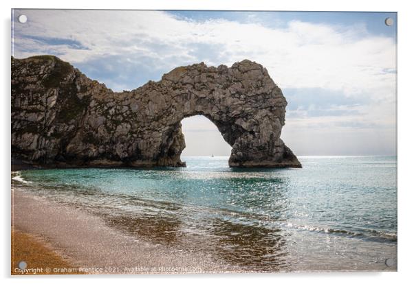 Durdle Door Limestone Arch Acrylic by Graham Prentice