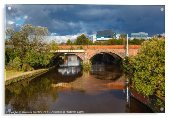 Castlefield Viaduct Acrylic by Graham Prentice