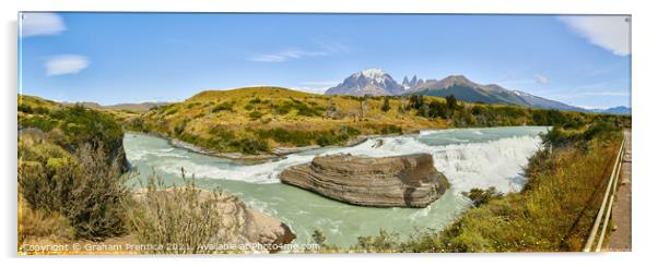 Cascada Paine, Torres del Paine National Park, Chi Acrylic by Graham Prentice