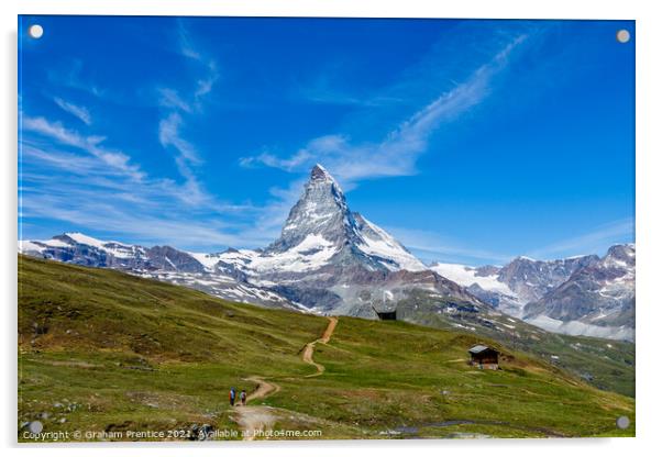 Matterhorn Vista From Riffelberg, Zermatt Acrylic by Graham Prentice