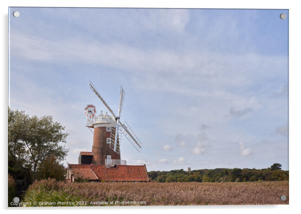 Cley Windmill, Norfolk Acrylic by Graham Prentice