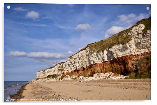 Hunstanton Cliffs Acrylic by Graham Prentice