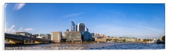 City of London Landmarks Acrylic by Graham Prentice