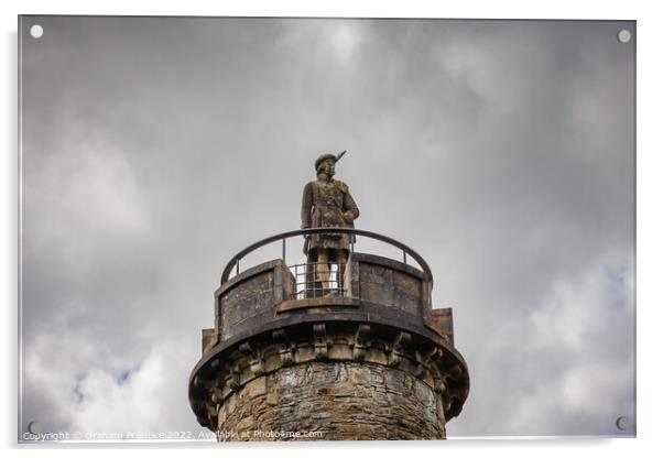 Glenfinnan Monument - the anonymous highlander Acrylic by Graham Prentice