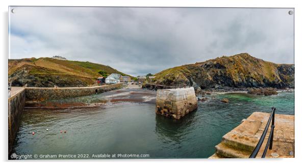 Mullion Cove Harbour, Cornwall Acrylic by Graham Prentice