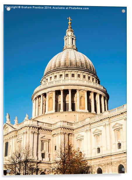 St Pauls Cathedral Acrylic by Graham Prentice
