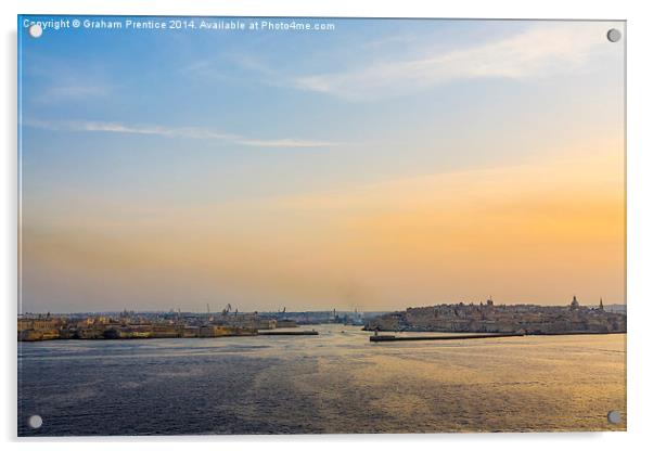 Valletta Grand Harbour, Malta Acrylic by Graham Prentice