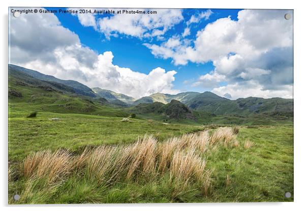  Lakeland Fells at The Old Man Of Coniston Acrylic by Graham Prentice