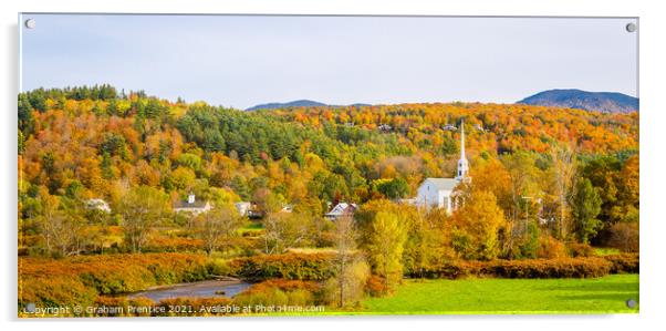Stowe, New England in the Fall Acrylic by Graham Prentice