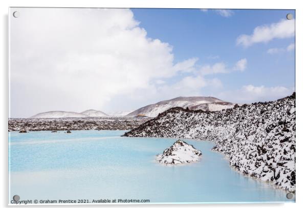 Blue Lagoon, Iceland Acrylic by Graham Prentice
