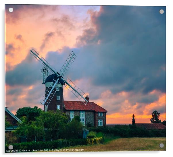 Weybourne Windmill Acrylic by Graham Prentice
