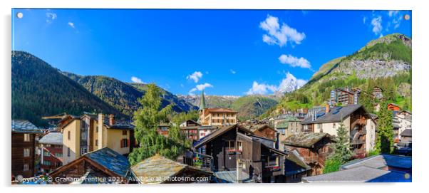 Zermatt Panorama Acrylic by Graham Prentice