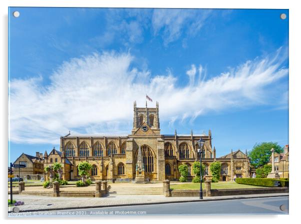 Sherborne Abbey, Dorset Acrylic by Graham Prentice