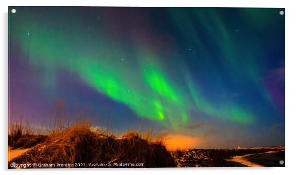 Northern Lights in Iceland Acrylic by Graham Prentice