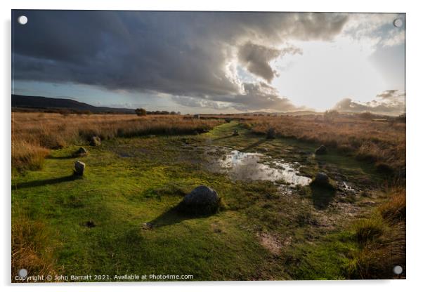 Machrie Moor Stone Circle 11 Acrylic by John Barratt