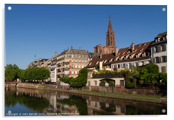 Grande Île, Strasbourg Acrylic by John Barratt