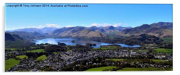 Keswick from Latrigg Acrylic by Tony Johnson