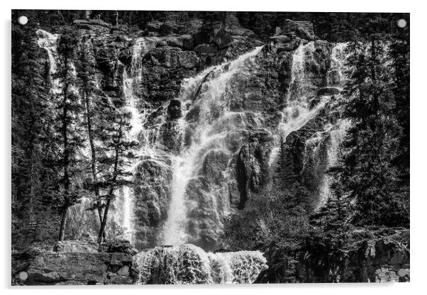 Bridal Veil Falls, Banff National Park Acrylic by LensLight Traveler