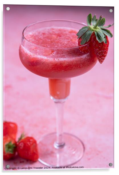 Strawberry Daiquari Acrylic by LensLight Traveler