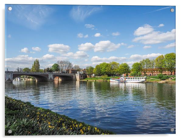 Hampton Court Bridge Acrylic by LensLight Traveler