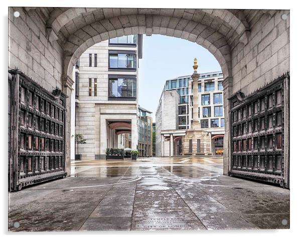 Archway To Paternoster Square Acrylic by LensLight Traveler
