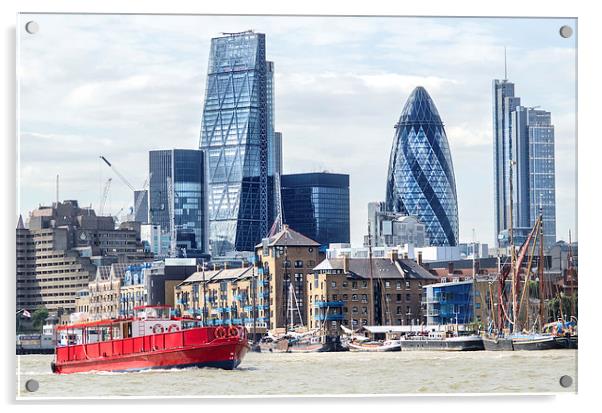  View Of London City Acrylic by LensLight Traveler