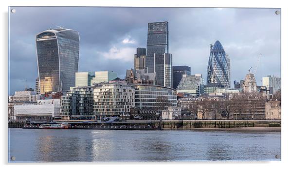 London Skyline Acrylic by LensLight Traveler