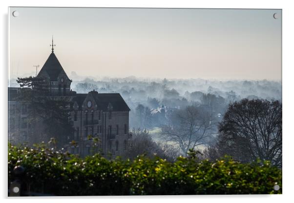 Misty Morning In Richmond Acrylic by LensLight Traveler