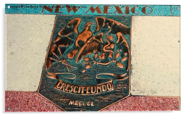 New Mexico Sign Acrylic by Lisa PB